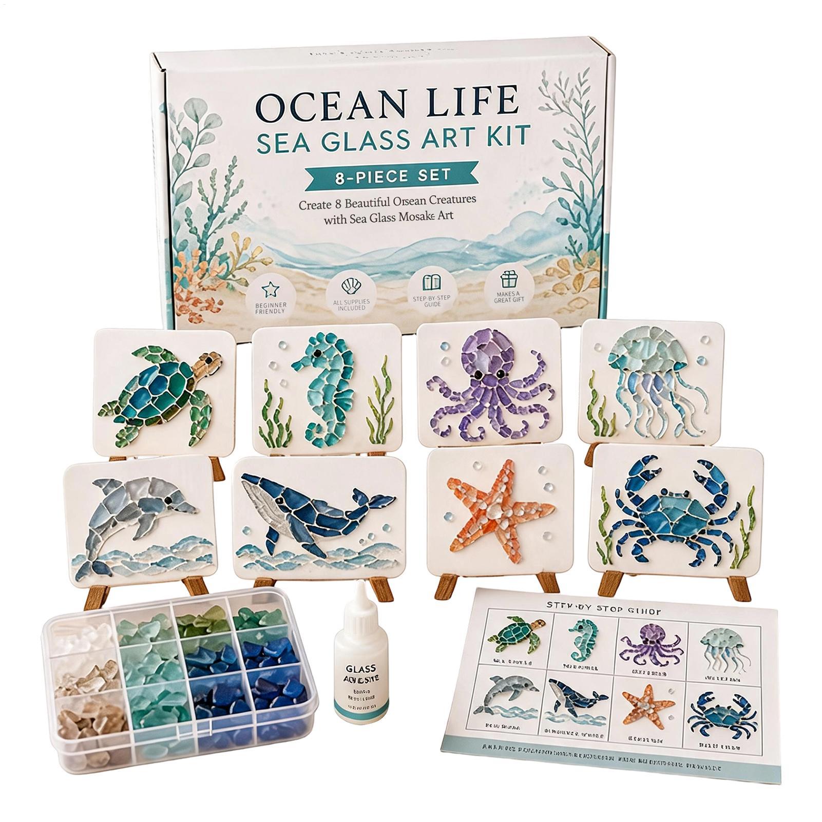 Resin Art Beach - Kit de Arte em Mosaico de
