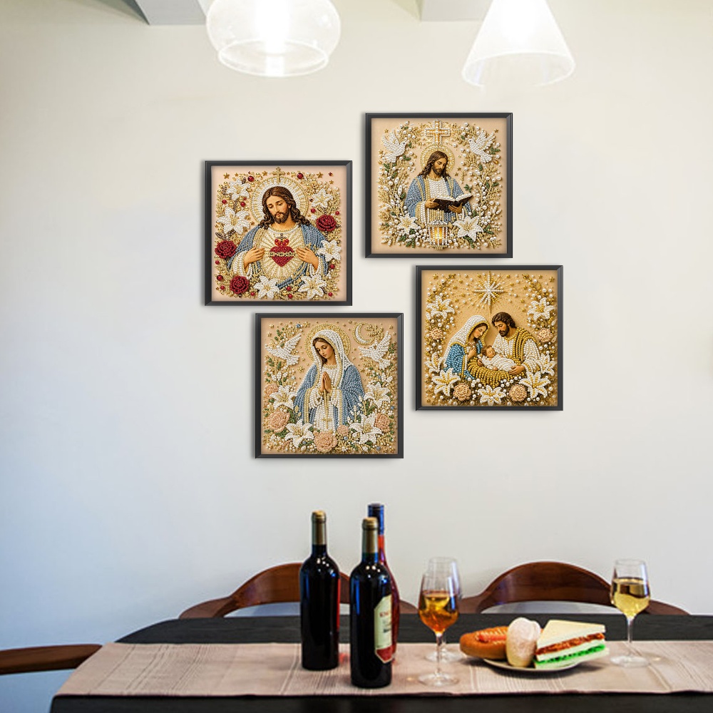Resin Art Frame - Kit de Pintura em Pérolas 5D
