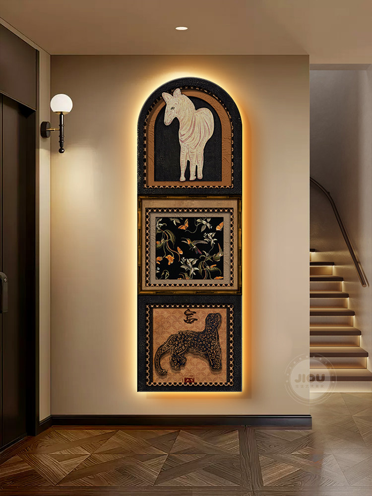Resin Art On Wood - Pintura Decorativa Art Déco para Hall