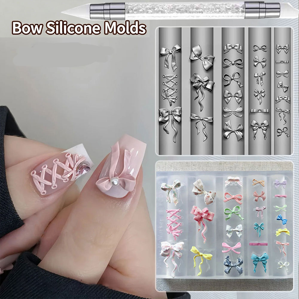 Resin Art Bali - Moldes de Silicone 3D para Nail