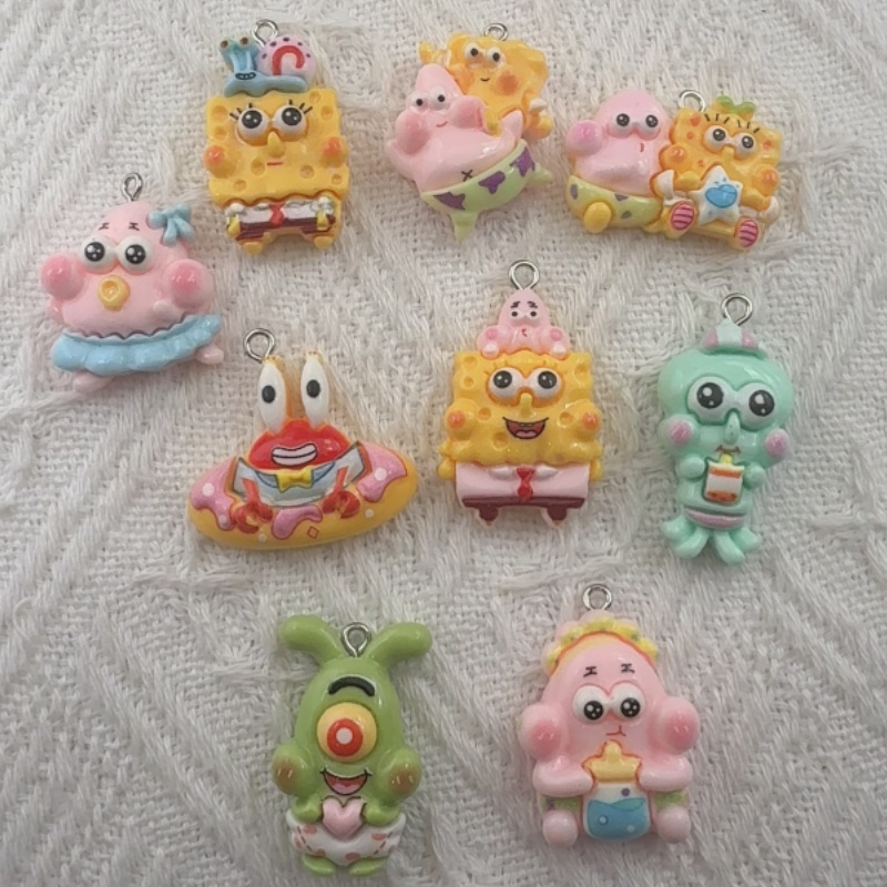 Resin Art Jewelry Kit - 10 peças de pingente de resina