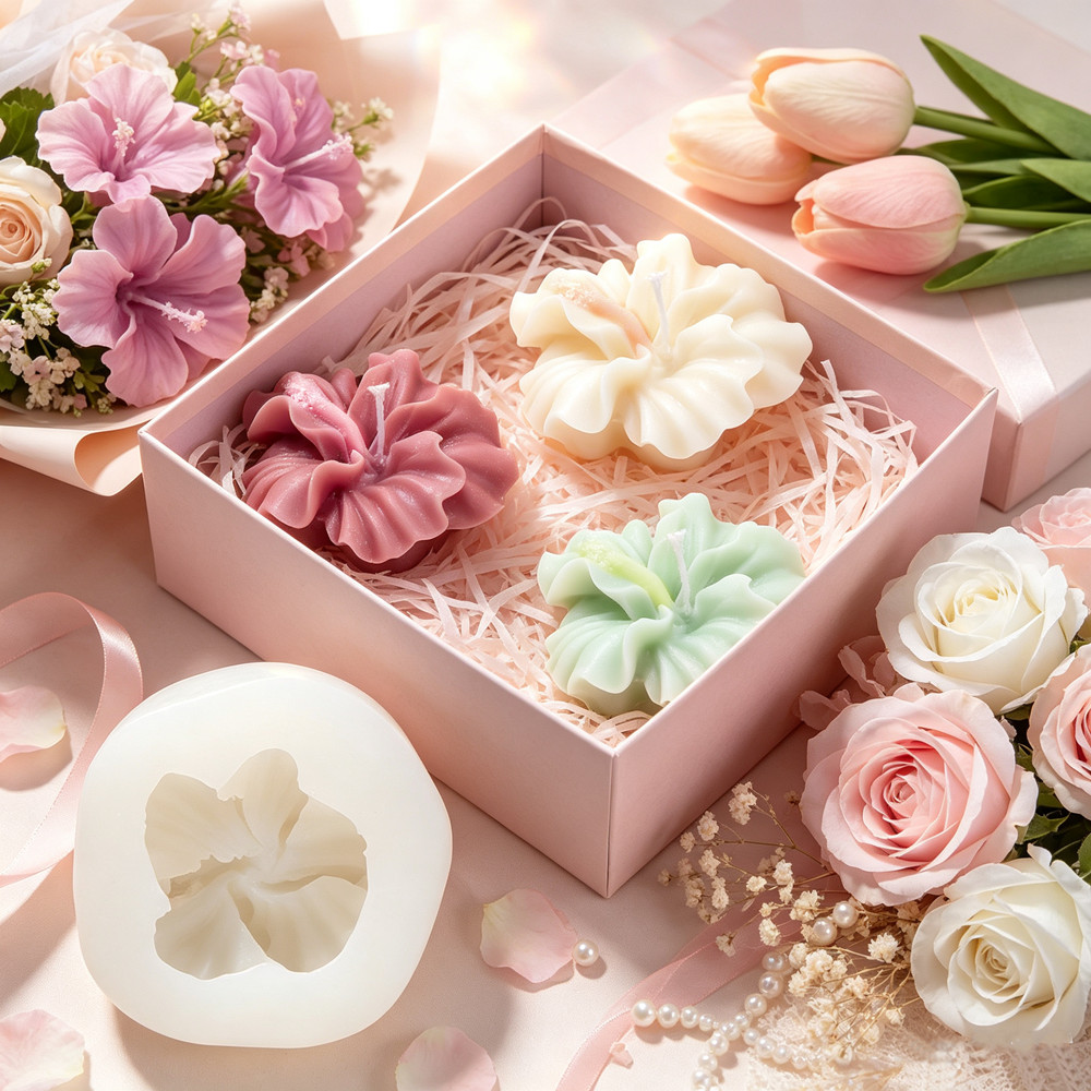 Resin Art Clay - Molde de silicone para velas em