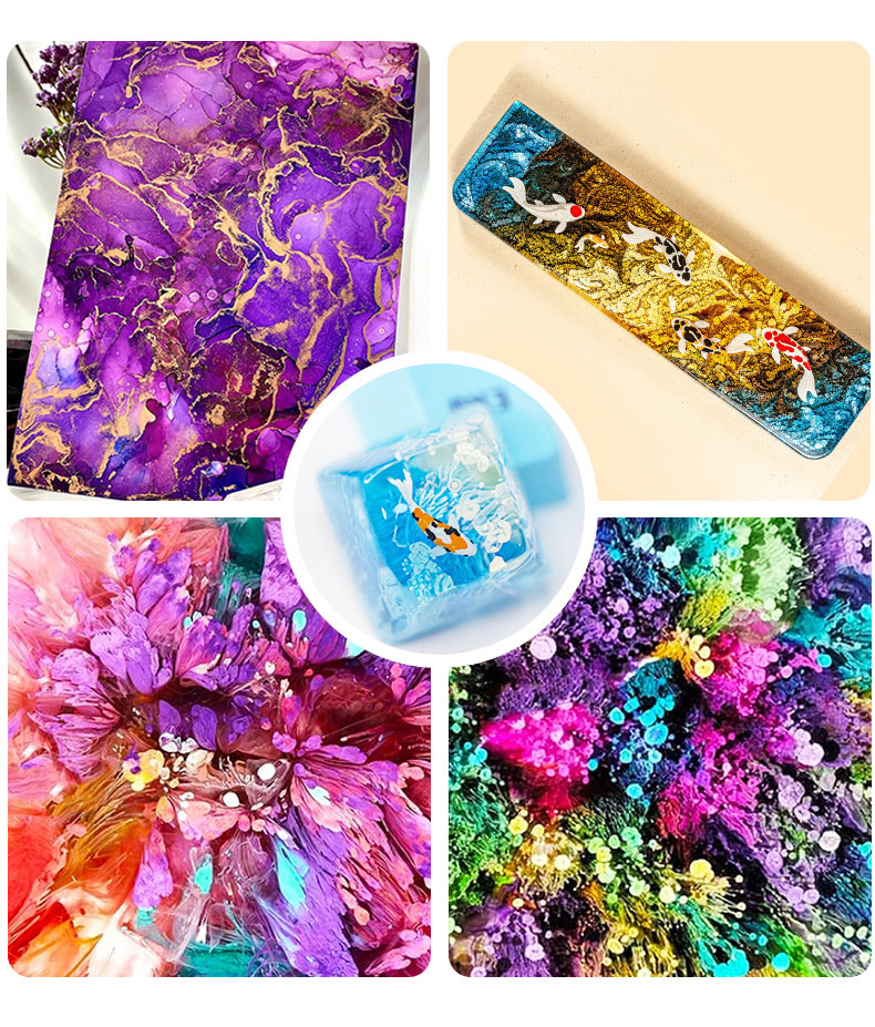 Álcool Ink Art Pigmento Resina - Resin Art Alcohol Ink avaliação e preço