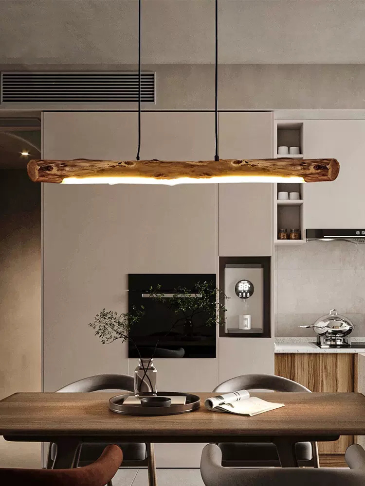Led luzes pingente de madeira  - Resin Art On Wood avaliação e preço