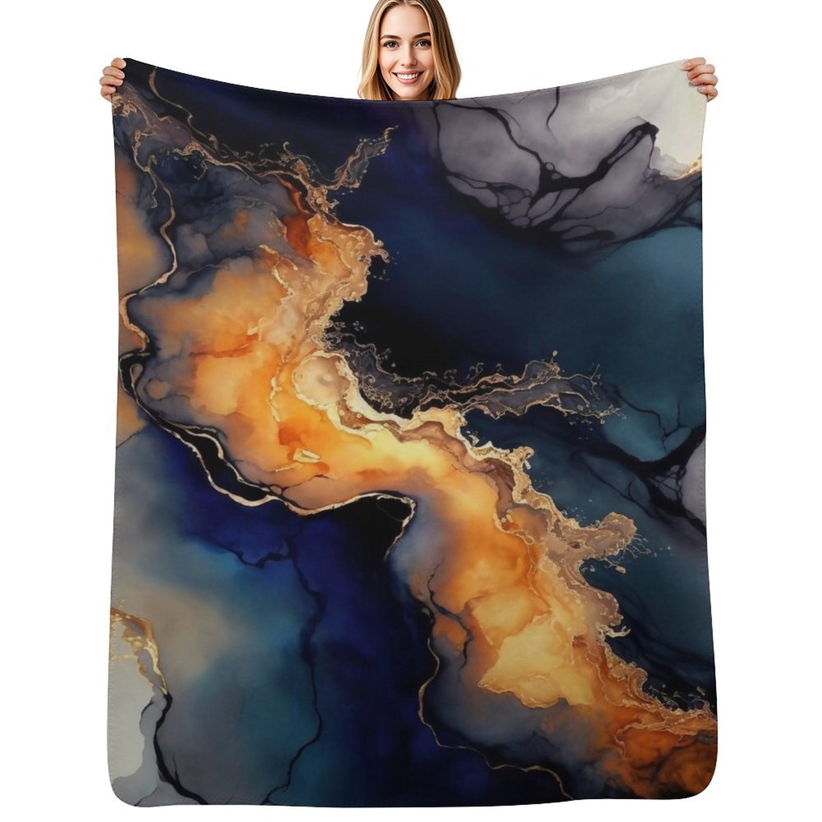 Ondas Volcânicas - Manta Decor - Resin Art Alcohol Ink avaliação e preço