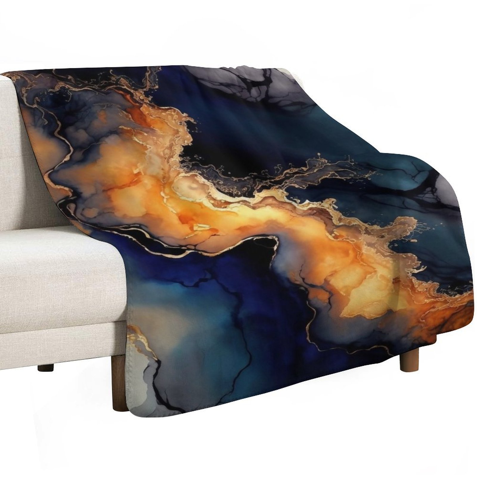 Ondas Volcânicas - Manta Decor - Resin Art Alcohol Ink avaliação e preço