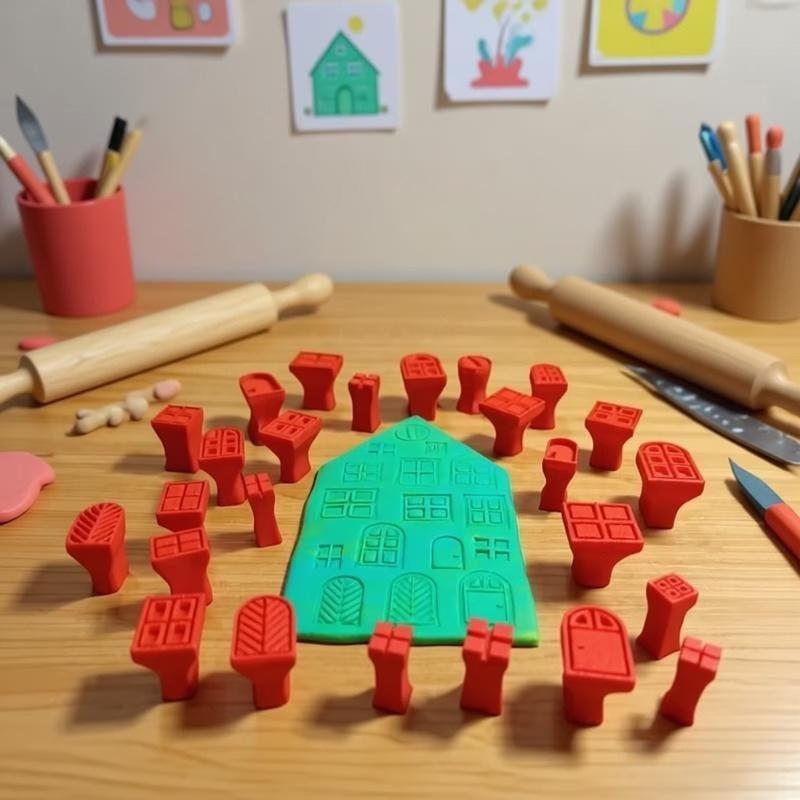 Kit de Carimbos e Moldes de Ar - Resin Art Clay avaliação e preço