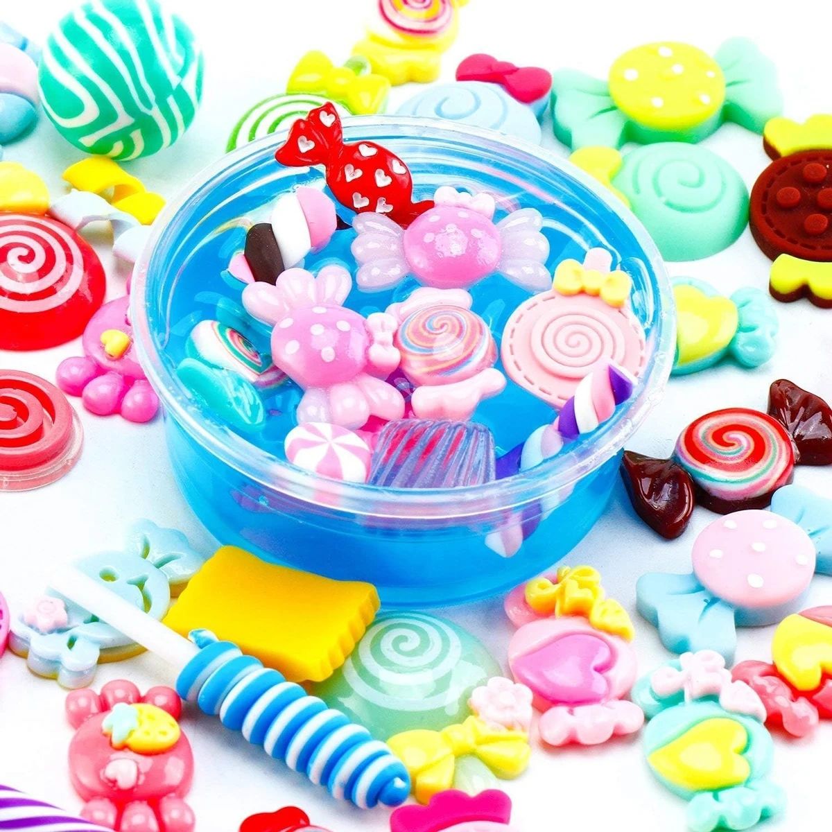 30 pçs aleatório doces slime e - Resin Art Products avaliação e preço