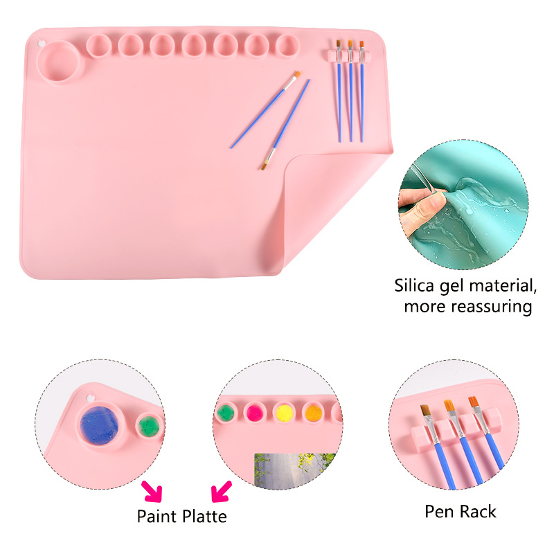 Non-Stick Silicone Pintura Mat - Resin Art Clay avaliação e preço