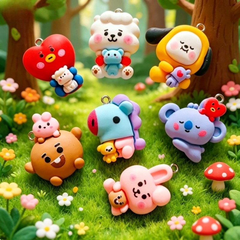 7 peças de pingentes de resina - Resin Art Jewelry Kit avaliação e preço