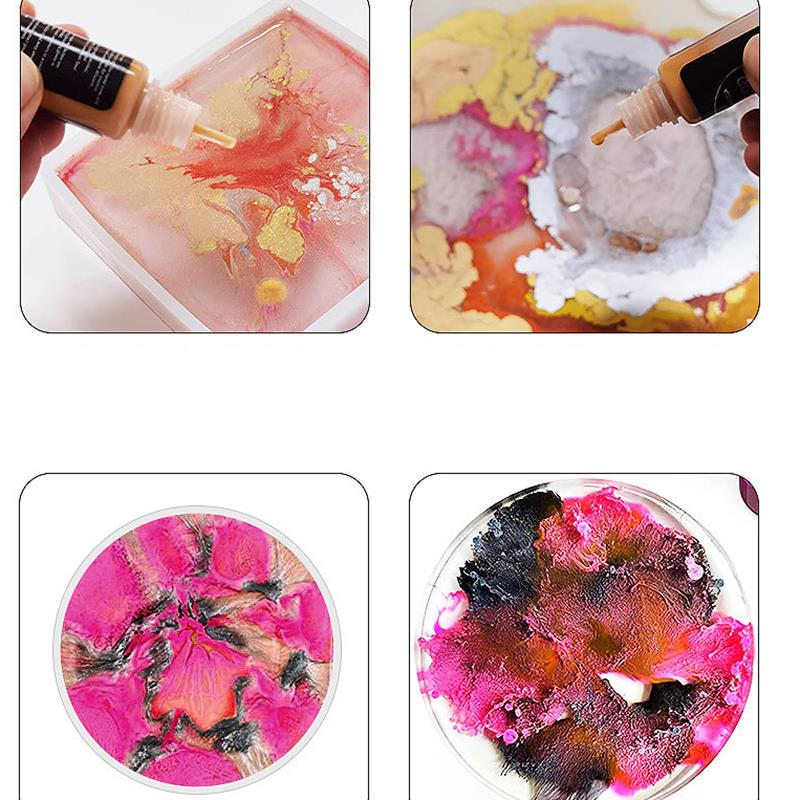 10ml resina epóxi pigmento líq - Resin Art Alcohol Ink avaliação e preço