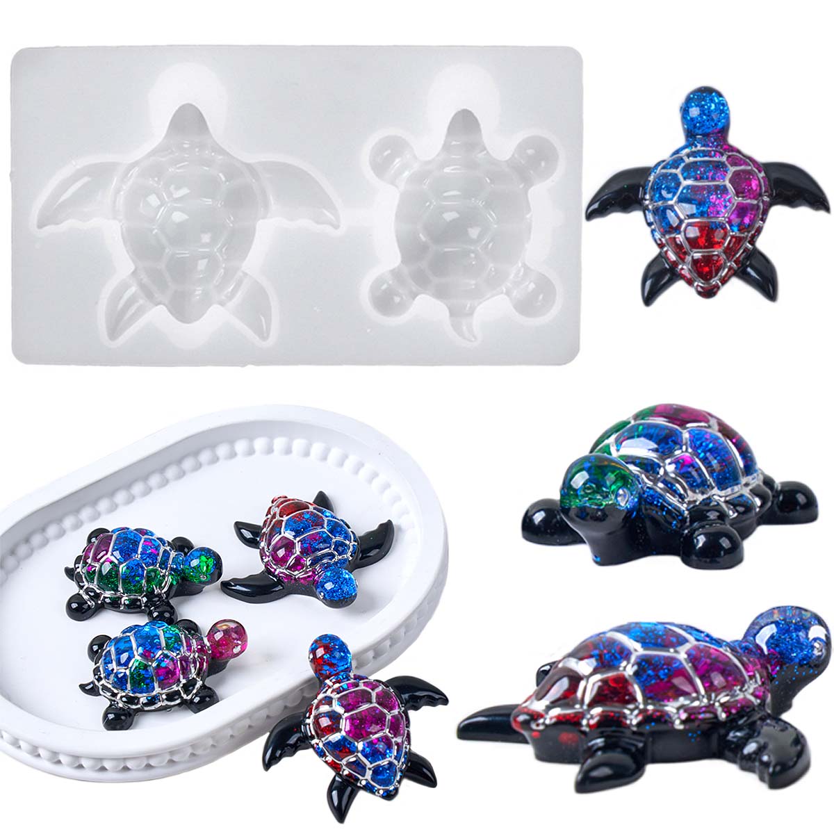 3d tartaruga do mar chaveiro m - Resin Art Beach avaliação e preço