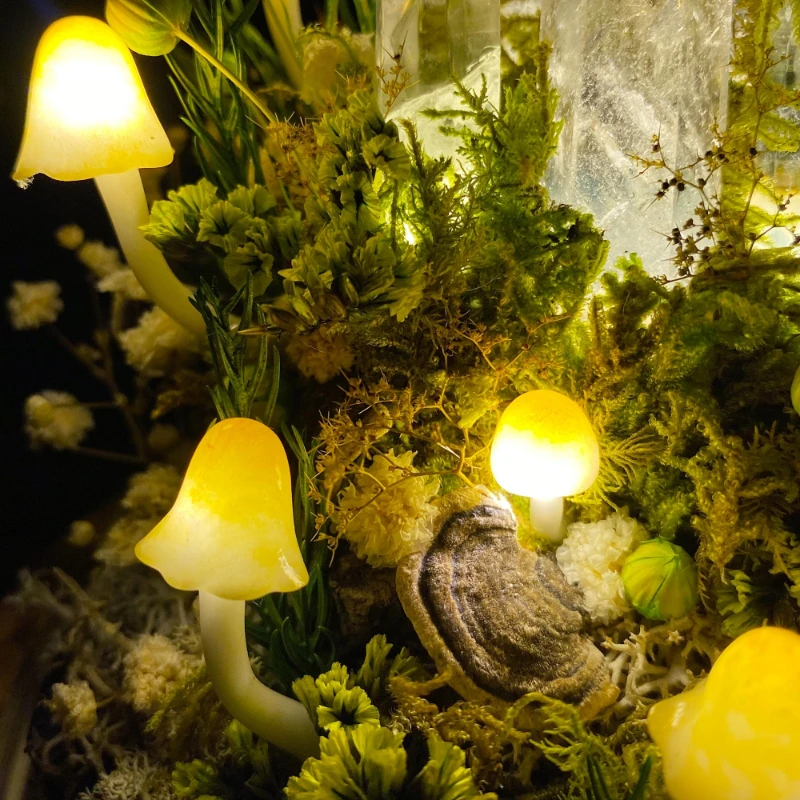 Luminária Noturna de Cogumelo  - Resin Art On Wood avaliação e preço