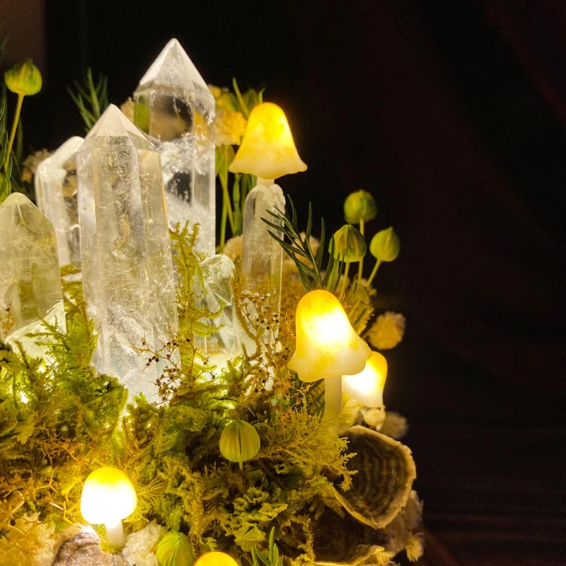 Luminária Noturna de Cogumelo  - Resin Art On Wood avaliação e preço