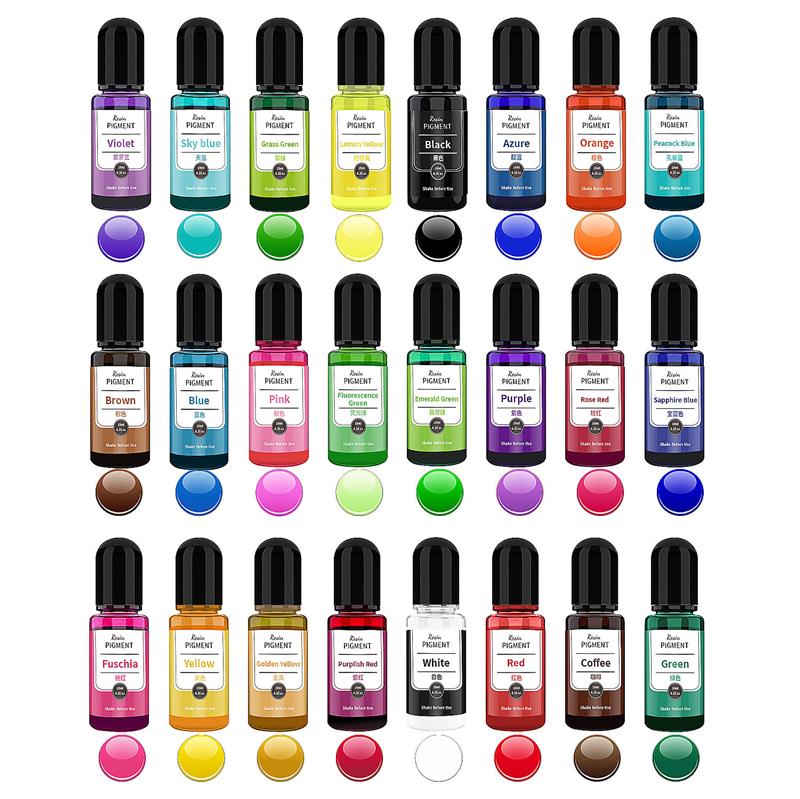 24 cores arte tinta álcool res - Resin Art Alcohol Ink avaliação e preço